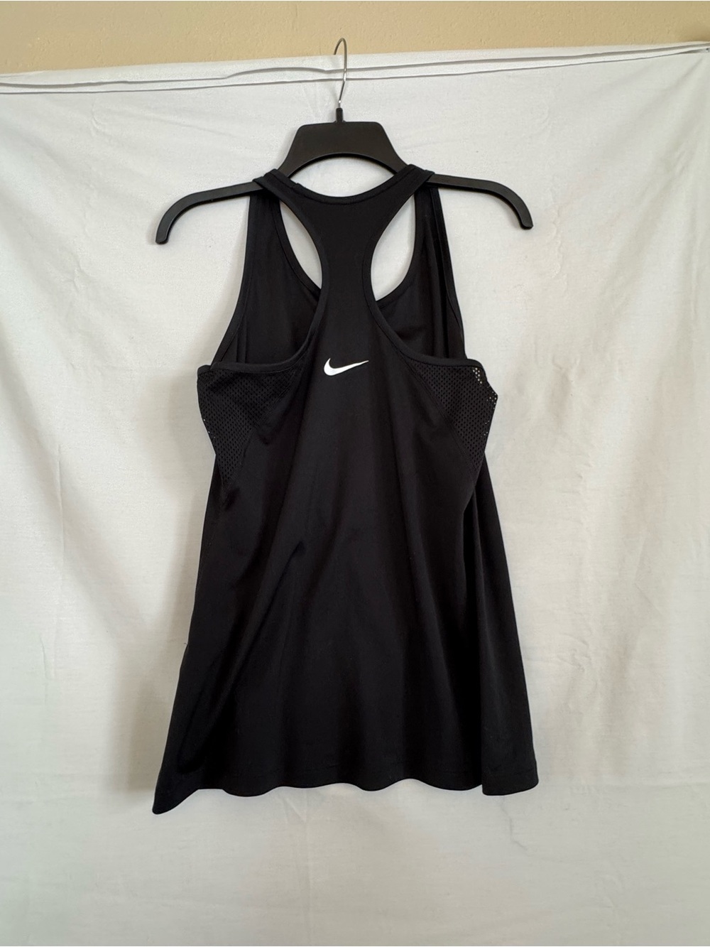 Nike Black Racerback Mesh-Panel Tank Top